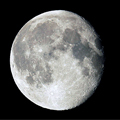 月齢16の月の写真