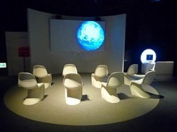 映像展示コーナーの写真