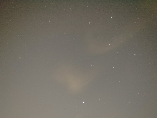 冬の夜空の写真