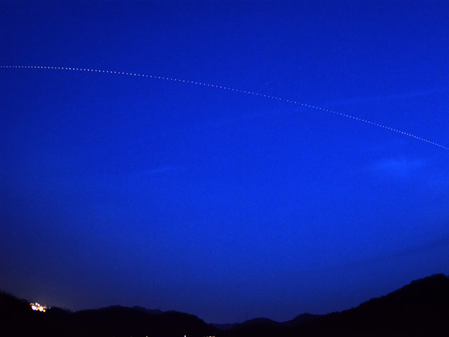 2013年4月8日の国際宇宙ステーションの通過