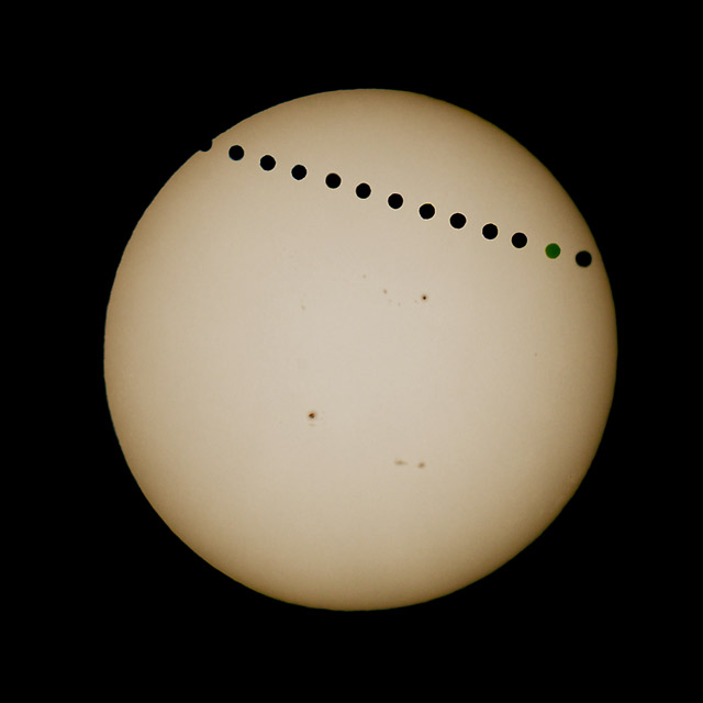 金星の太陽面通過の全貌