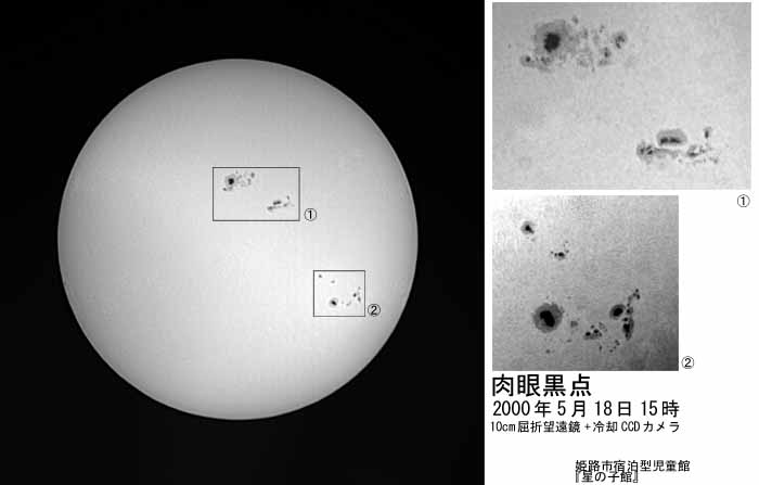 2000年の肉眼黒点