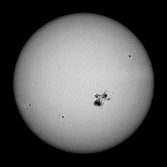 10月24日の太陽黒点