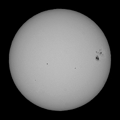 10月27日の太陽黒点