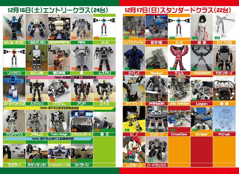 姫路ロボ・チャレンジ23回大会出場ロボット