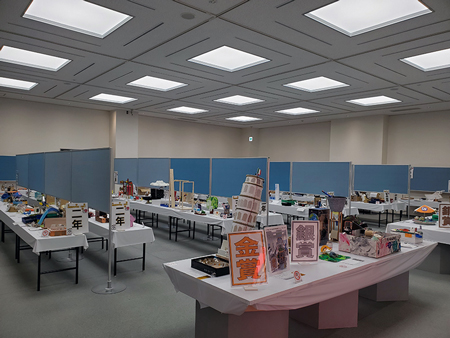 科学作品展の会場の様子