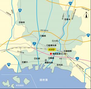 姫路市大気汚染常時監視網のイラスト