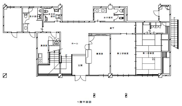 城巽公民館1階平面図