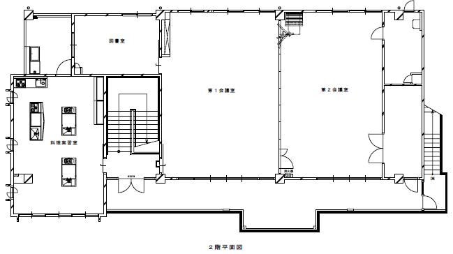 城巽公民館2階平面図