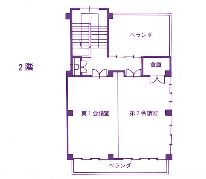 津田公民館2階平面図