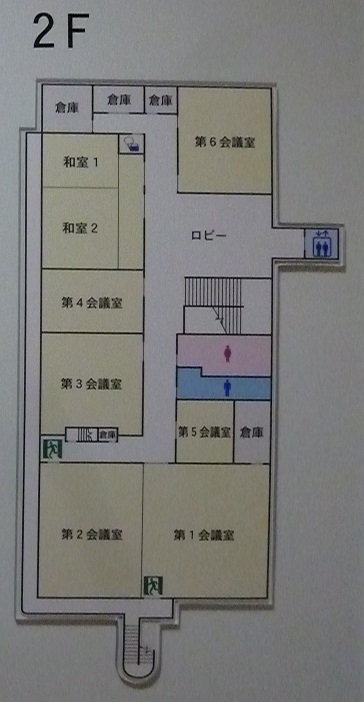 安室東公民館2階平面図