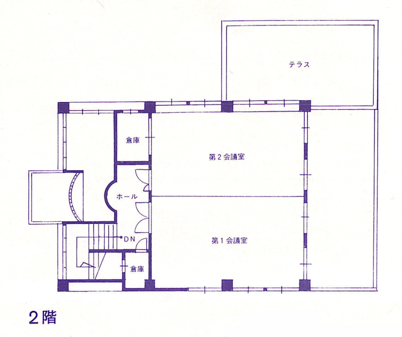 八木公民館2階平面図