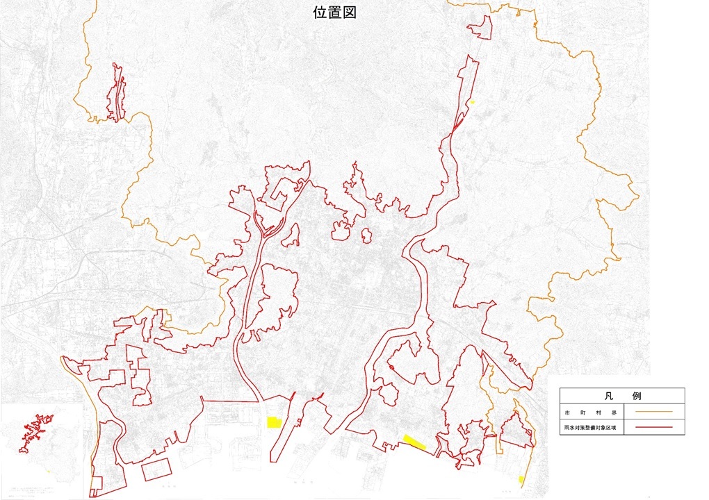 公共下水道事業計画（雨水）区域図画像データ