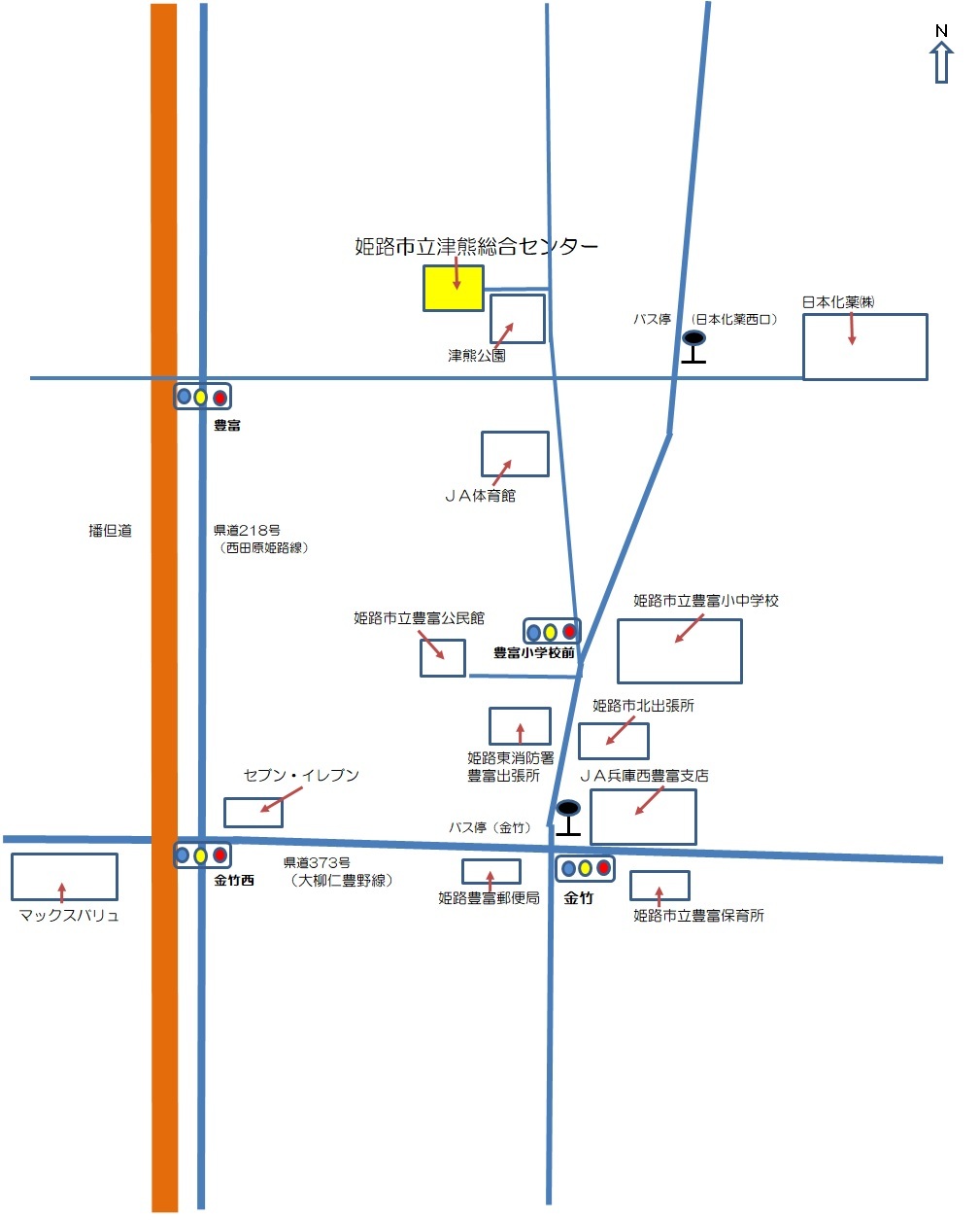 津熊総合センターアクセス図