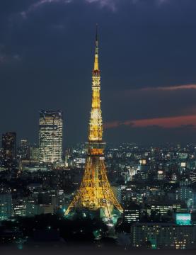 東京タワー・ランドマークライト(冬）の写真