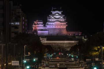 12月の姫路城ライトアップの画像