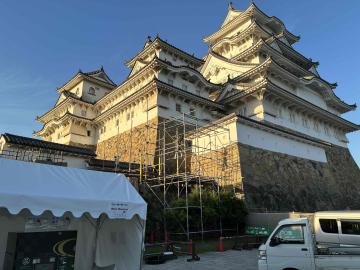 足場設置の様子
