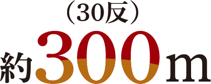 約300m（30反）