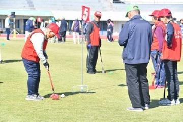 グラウンドゴルフの様子