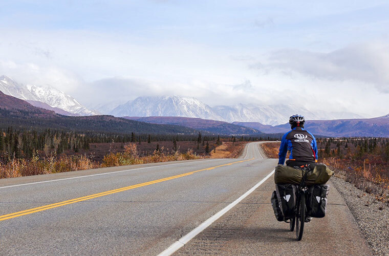 自転車旅の様子