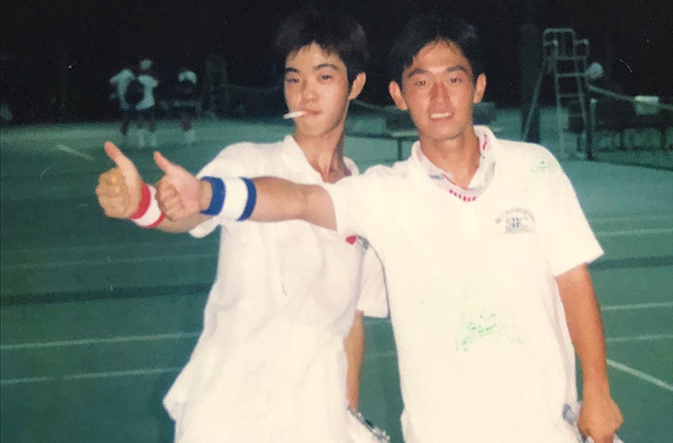 テニスに打ち込んだ青年期