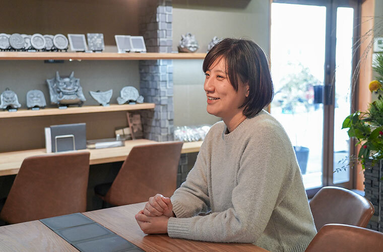 インタビューの様子