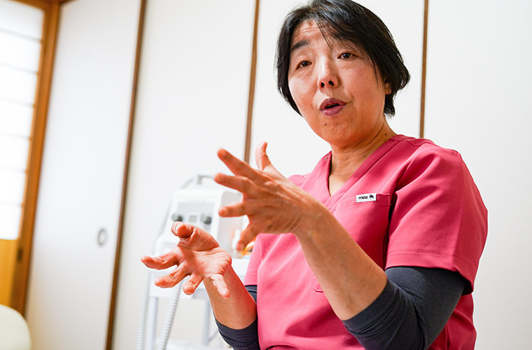 インタビューの様子