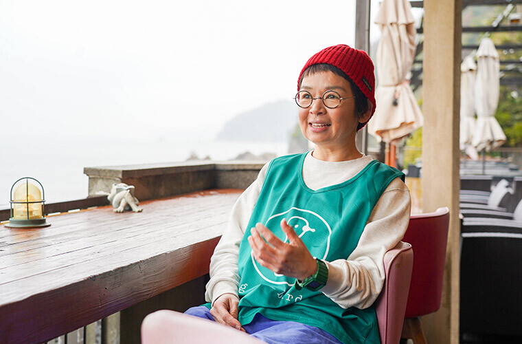 活動のようすを語る竹尾さん