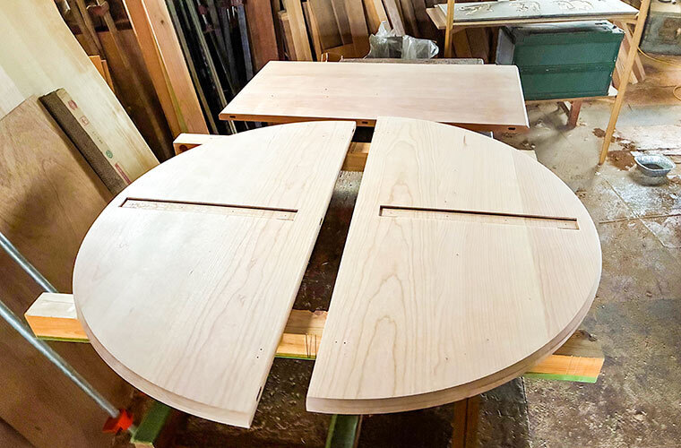 制作した家具のパーツ
