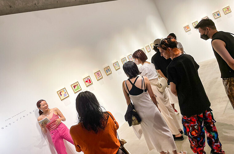 東京ではじめて開いた個展のようす