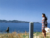 男鹿島淡賀楯崎から見た風景