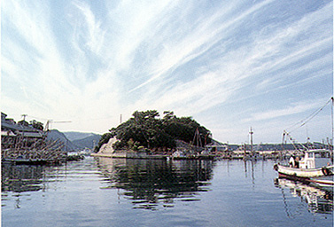 坊勢島の風景（恵美酒全景）