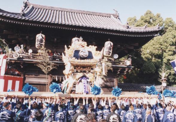 魚吹八幡神社秋季例祭風流の写真