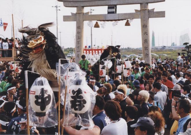 大塩天満宮獅子舞の写真