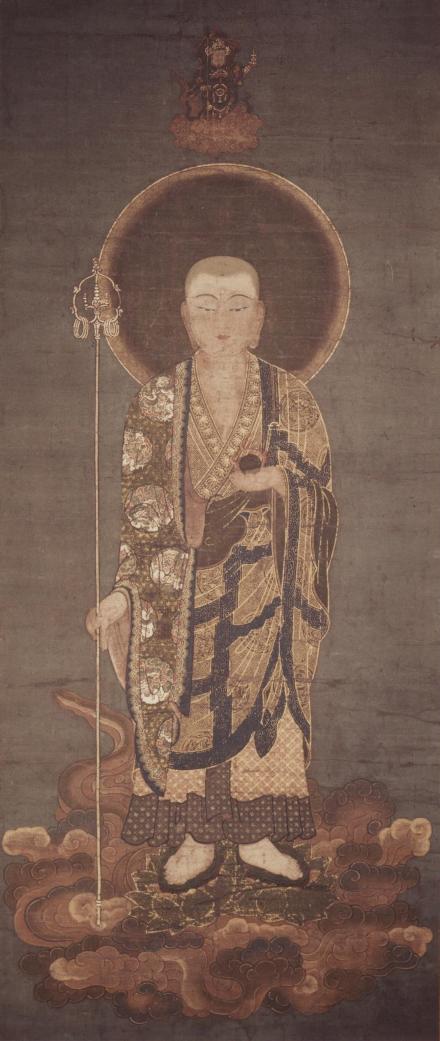 絹本著色大覚寺地蔵菩薩像の写真