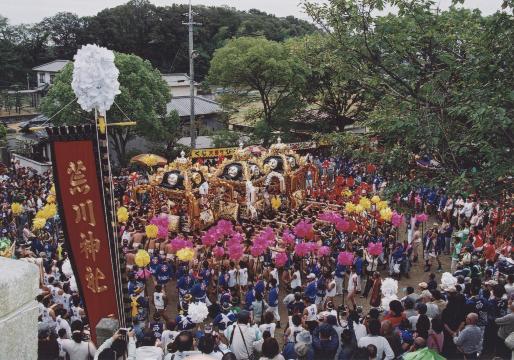 荒川神社例祭風流の写真