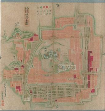 播州飾磨郡姫路之図の写真