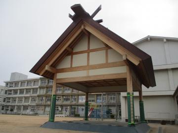 白浜小学校相撲場の写真