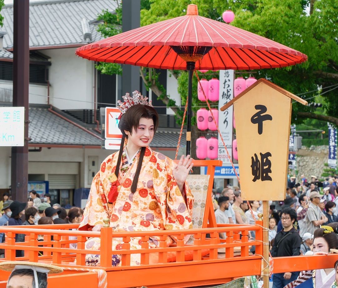 千姫輿入れ行列の様子