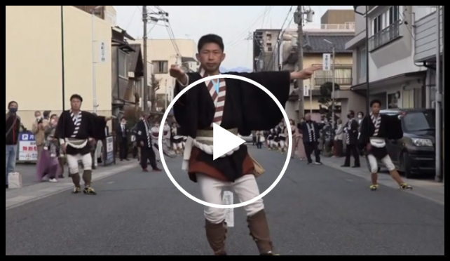 飯田お練りまつり 大名行列<行列所作(3)>白車熊・富士型 ユーチューブへリンク