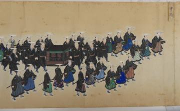 大名行列絵図「顕徳院様将軍御名代上京行列図」