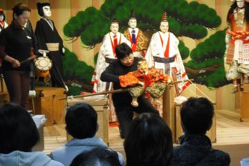 三番叟まわしの実演の様子