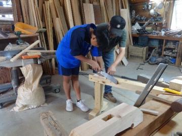 木工事業所での様子