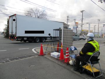 道路交通騒音レベル、道路交通振動レベル、交通量の調査の写真