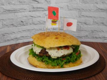 参加者が実際につくったBIGハンバーガー