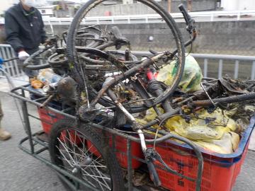 汐入川清掃活動風景その4