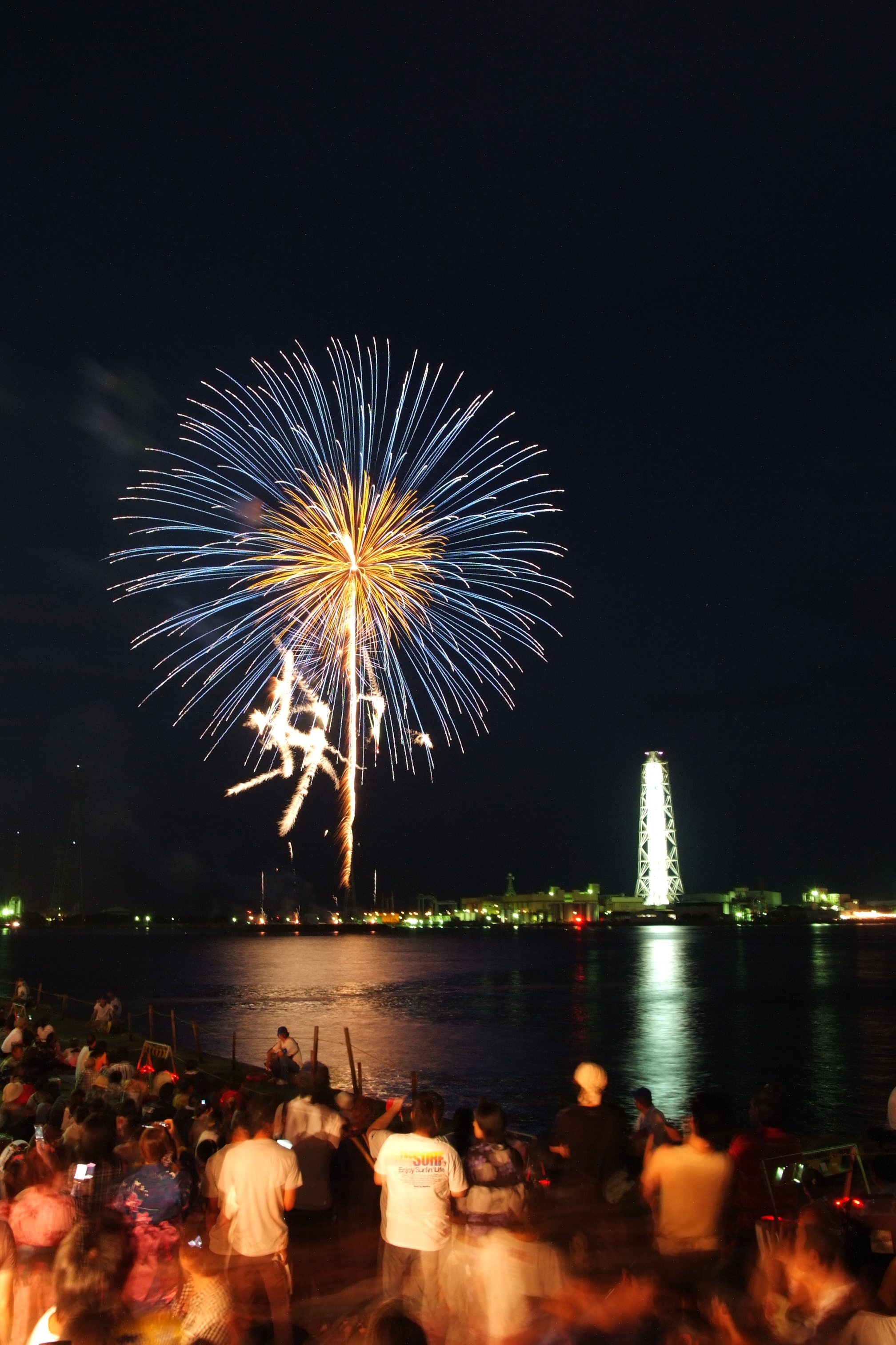 姫路みなと祭での花火の写真 姫路市