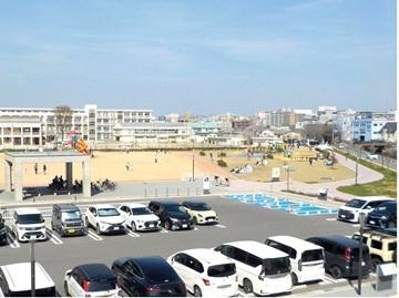 歩道橋からの写真