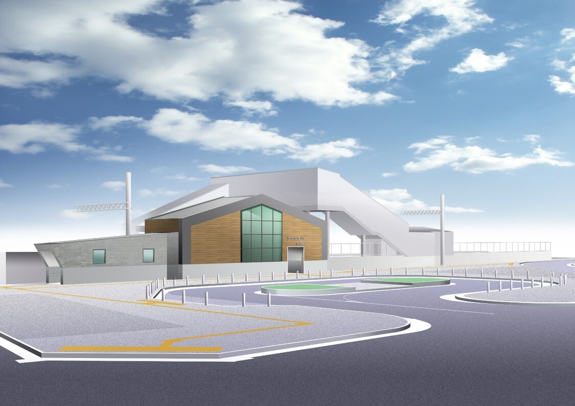 的形駅周辺の完成イメージ図