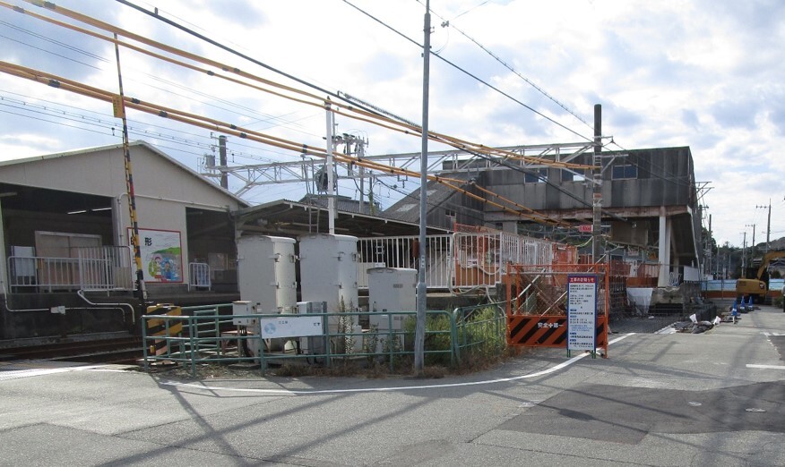 北改札口新設工事状況写真